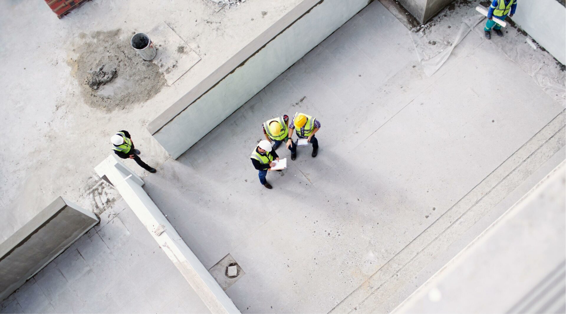 Blick auf eine Baustelle