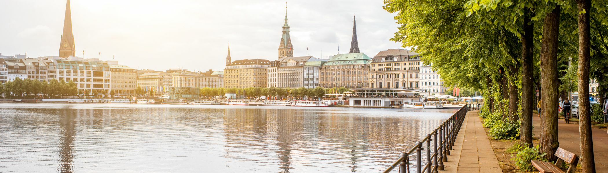 Inmitten von Hamburg - die Binnenalster